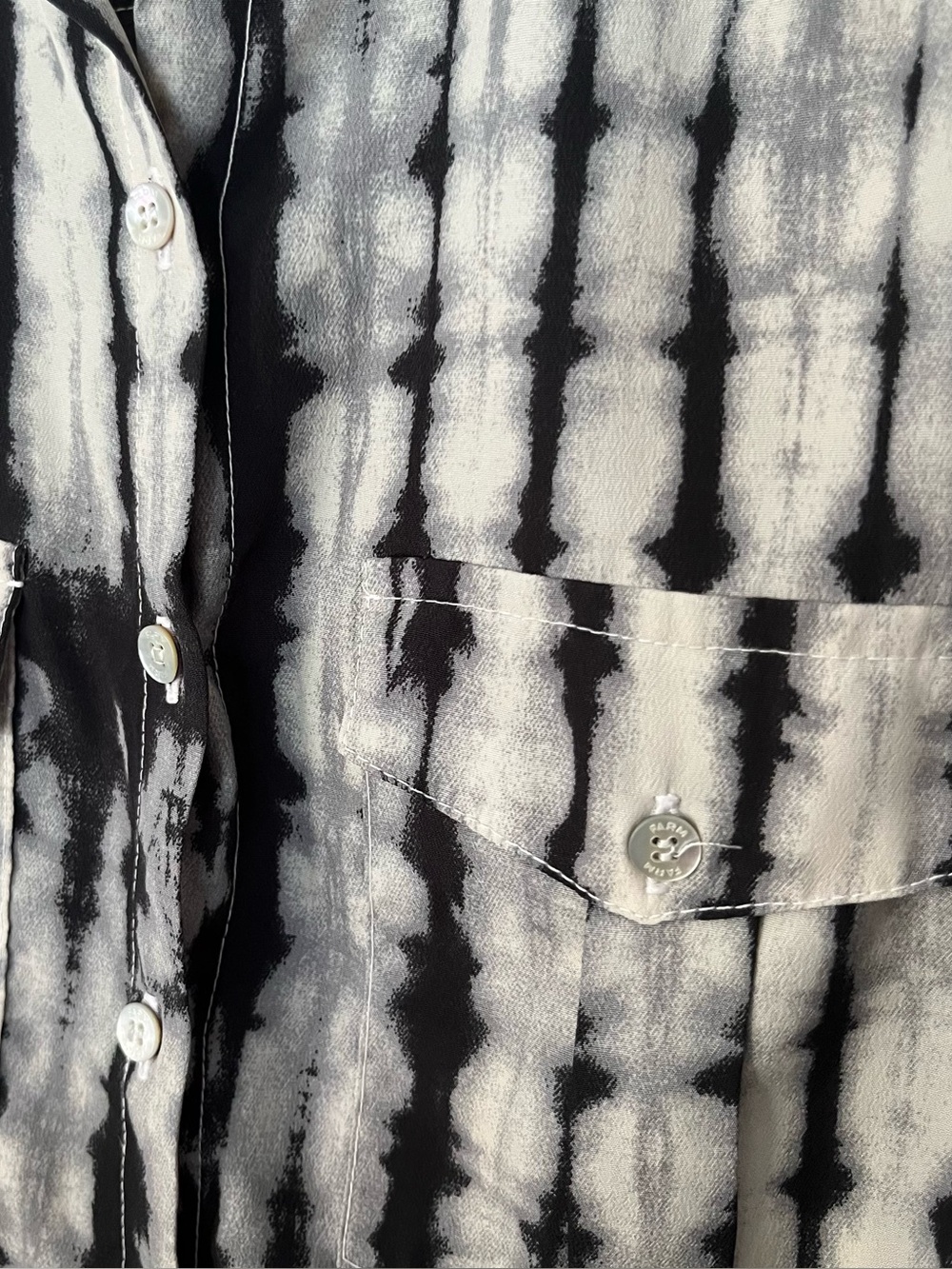 Farm Rio Tie Dye Snake Skin Pattern Romper - Picture 8 of 15